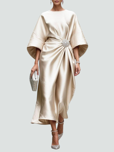 Zoey™ | Elegant Long Satin Dress