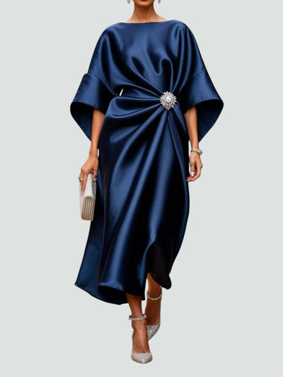 Zoey™ | Elegant Long Satin Dress