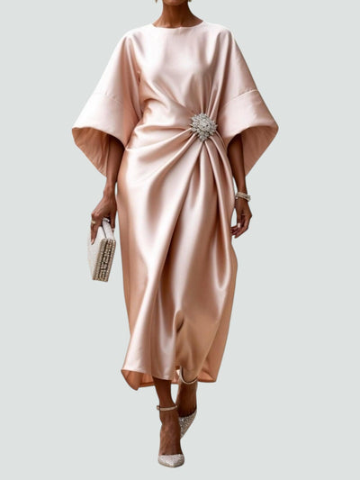 Zoey™ | Elegant Long Satin Dress
