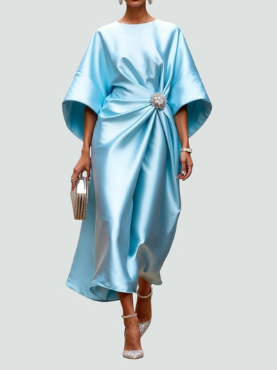 Zoey™ | Elegant Long Satin Dress