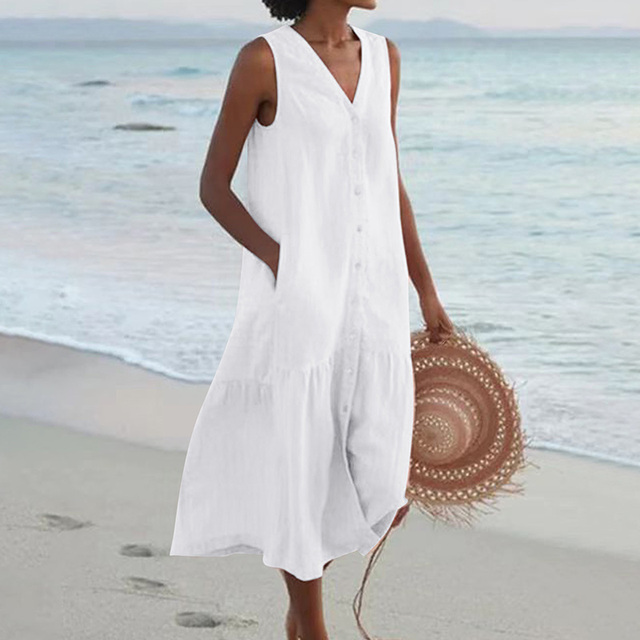 Marina | Summer V-Neck Dress