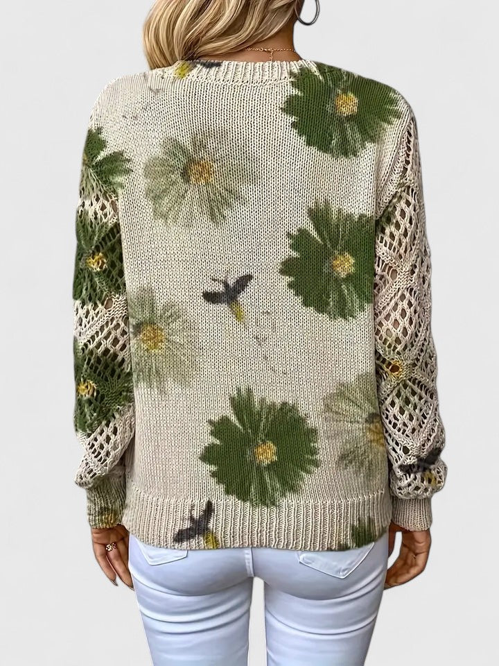 Kaitey™ | Elegant Floral Sweater