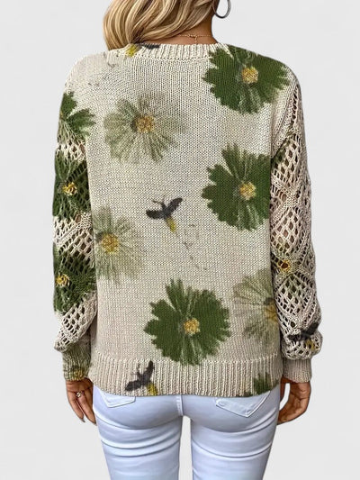 Kaitey™ | Elegant Floral Sweater