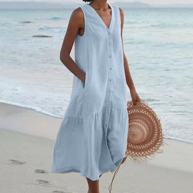 Marina | Summer V-Neck Dress