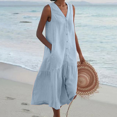 Marina | Summer V-Neck Dress