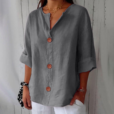 Clarina™ | Casual Textured Blouse
