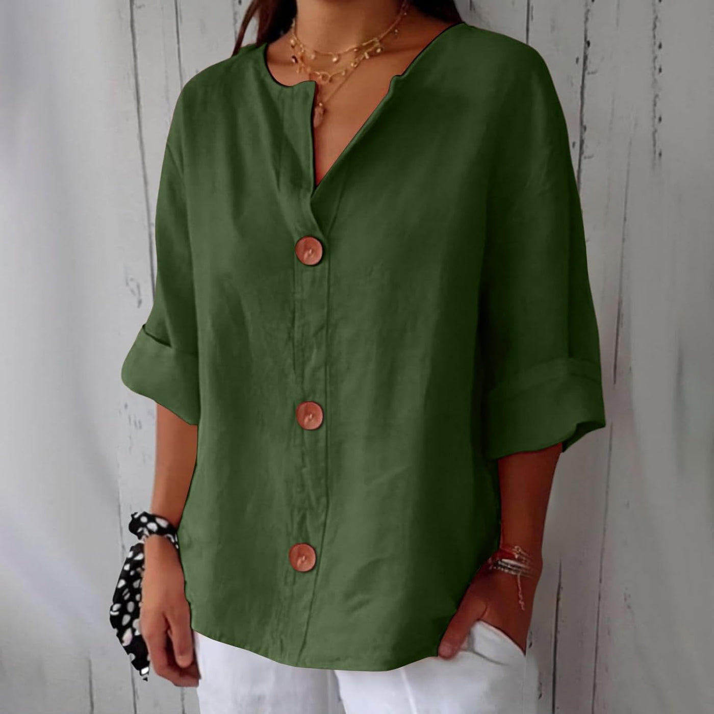 Clarina™ | Casual Textured Blouse