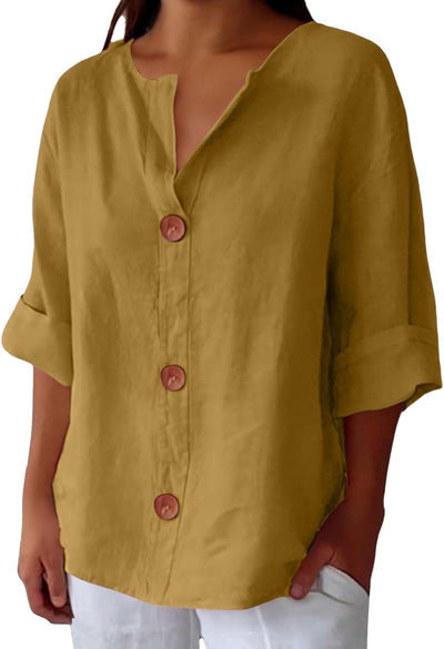 Clarina™ | Casual Textured Blouse
