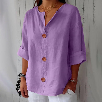 Clarina™ | Casual Textured Blouse