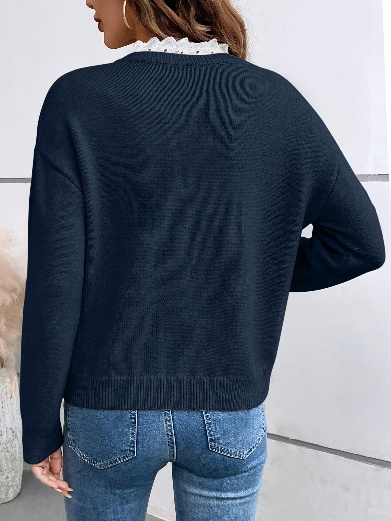 Nadina™ | Knitted Sweater With Lace