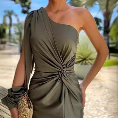 Alyssa | Women's One-Shoulder Gorgeous Long Dress