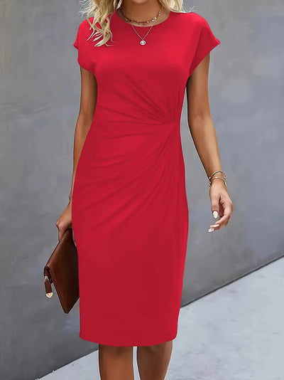 Adelina™ | Stylish Round Neck Dress
