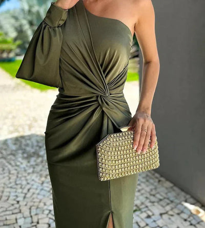 Alyssa | Women's One-Shoulder Gorgeous Long Dress