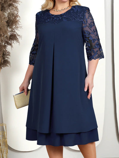 Theresa™ | Embroidered Banquet Dress in Plus Size