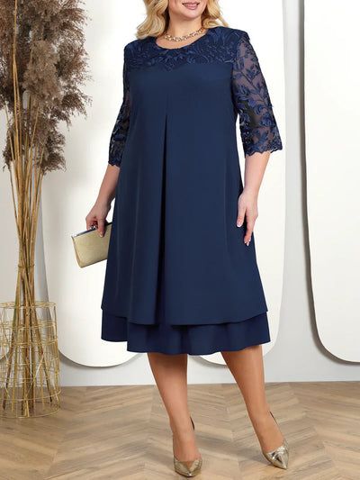 Theresa™ | Embroidered Banquet Dress in Plus Size