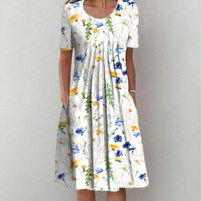 Liliana - Summer Bloom Ruffle Party Dress
