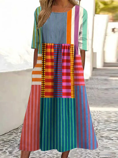Celina | Art Print Vintage Dress